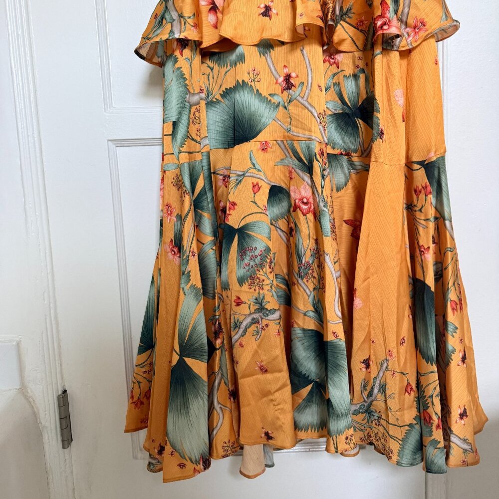 Johanna Ortiz x H&M Yellow Maxi Dress Sz 2 - Picture 7 of 10